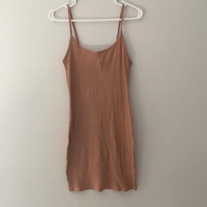 Pinkish tan mini dress